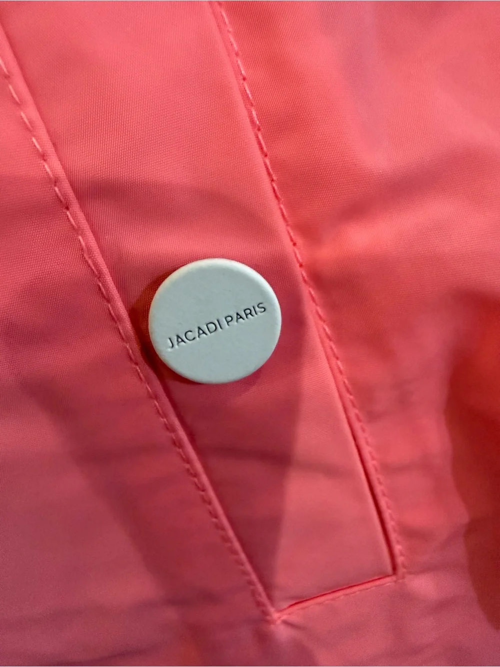 NWOT Jacadi Paris Pink Ruffle Rain & Wind Jacket